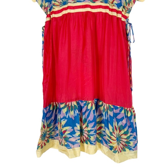 Johnny Was Embroidered Silk Dress Size XS Floral Print - Picture 6 of 9